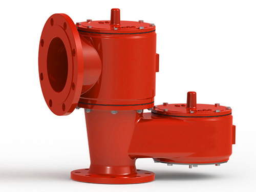 Pipe type breathing valve